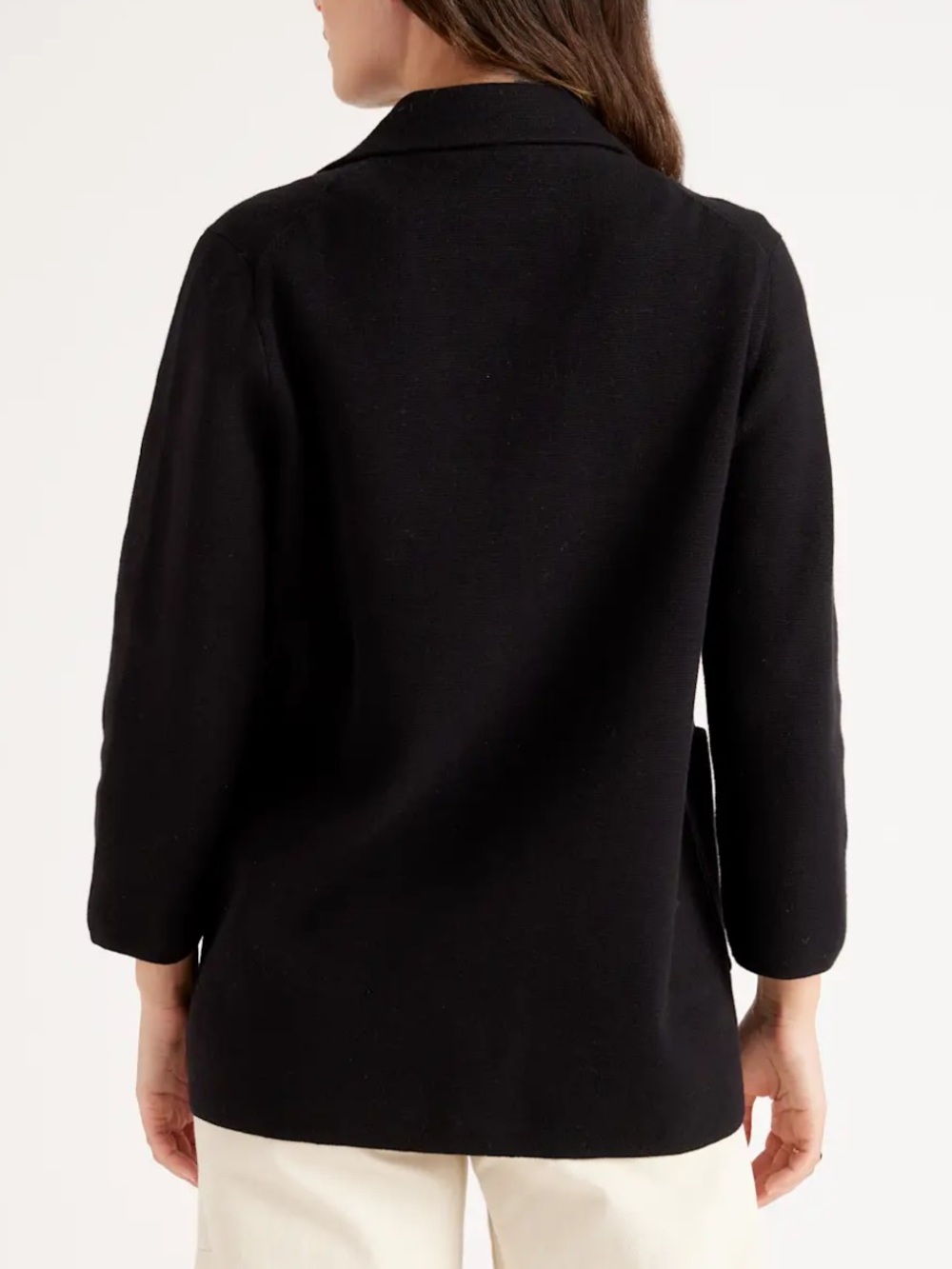 Quince 100% Organic Cotton Knit Blazer XS Black - Picture 5 of 5
